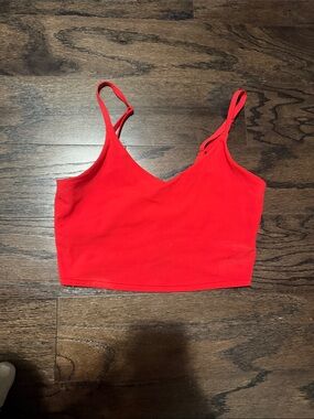 Athleta red V-Neck Crop Cami Top - Women's